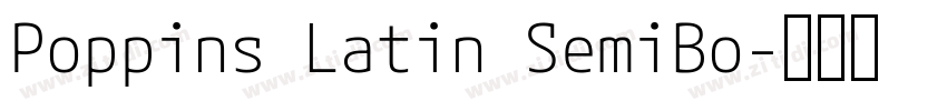 Poppins Latin SemiBo字体转换